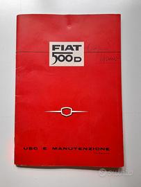 Libretto Uso e Manutenzione Fiat 500 D