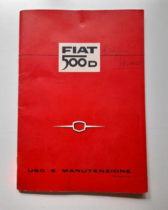 Libretto Uso e Manutenzione Fiat 500 D