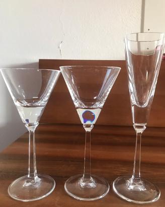 Servizio cristallo acqua, vino, spumante da 12