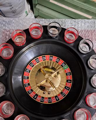 ROULETTE CON BICCHIERI mai usatq