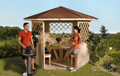 Gazebo da giardino in legno