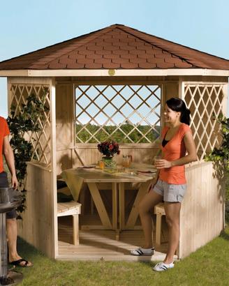 Gazebo da giardino in legno