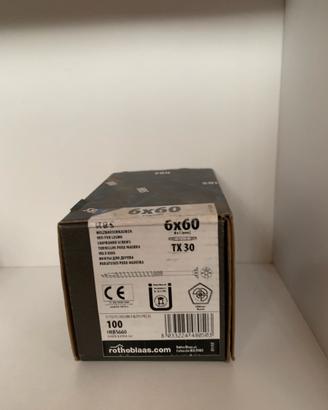 100 viti per legno Rothoblaas HBS 6x60