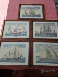  Quadri ,collezione di stampe navali