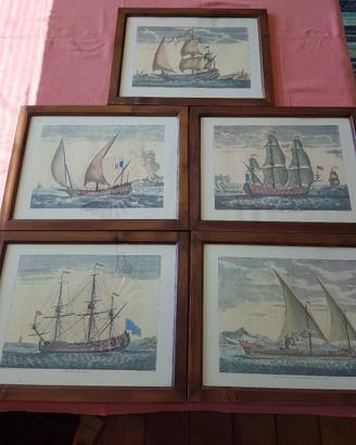 Quadri ,collezione di stampe navali