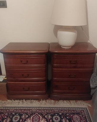 comodini camera da letto + lampada