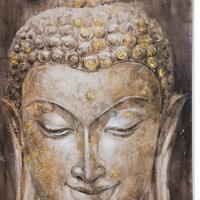 quadro buddah con intarsi dorati 120x80 cm
