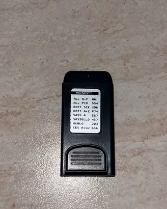 Sceda di memoria richiamo beretti c36t