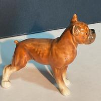 Goebel porcellana statuina boxer marrone