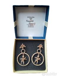 Orecchini artigianali in argento 925 con puttino