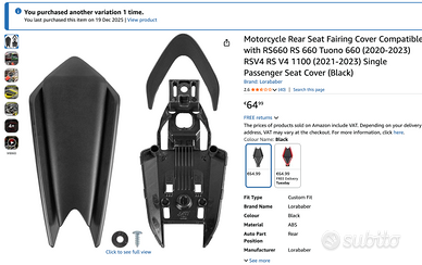 mono posto aprilia tuono