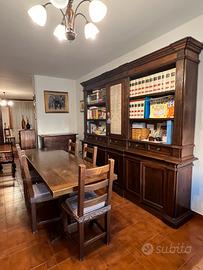 Gruppo da pranzo in stile rustico/arte povera