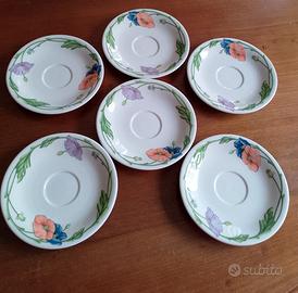 6 piattini Villeroy&Boch serie Amapola
