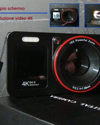 Macchina Foto/Video Digitale 4K compatta