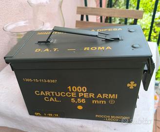cassetta portamunizioni in metallo 