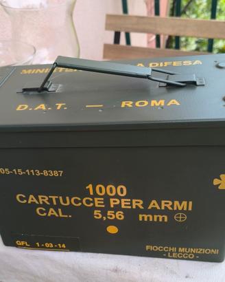 cassetta portamunizioni in metallo 