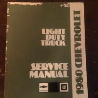 Service manual Chevrolet pick up 1980 - ORIGINALE