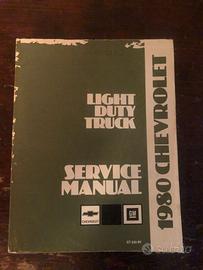 Service manual Chevrolet pick up 1980 - ORIGINALE