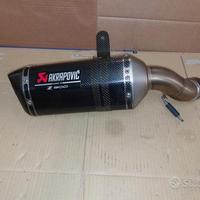 terminale di scarico akrapovic paracalore z900