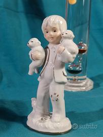 Statuina vintage in porcellana fine – bambino