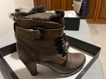 Stivaletti donna marrone tacco 8 taglia 38