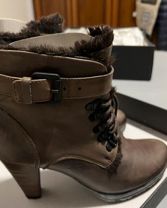 Stivaletti donna marrone tacco 8 taglia 38