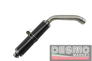 Scarico sinistro carbonio silmotor 50mm Ducati 748