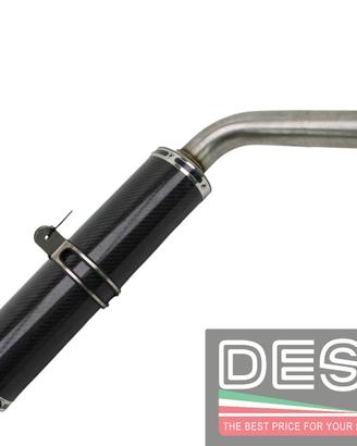 Scarico sinistro carbonio silmotor 50mm Ducati 748