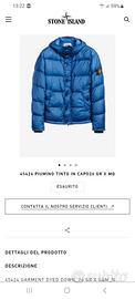 Giubbino garment dyed down stone island
