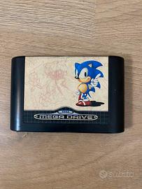 Sega mega drive cartuccia sonic the hedgehog