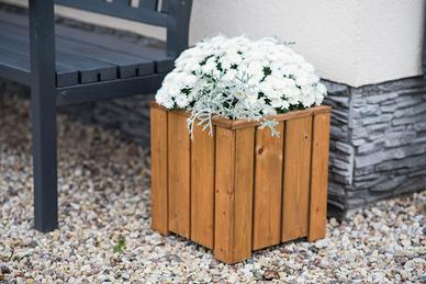 FIORIERA IN LEGNO CM 35X35X38H