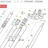 Piastra superiore Aprilia RX125 AP8123184