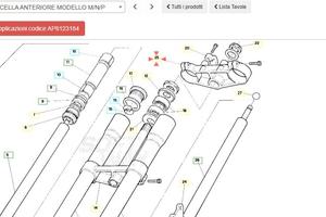 Piastra superiore Aprilia RX125 AP8123184