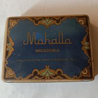 scatola portasigarette vintage in latta Mahalla