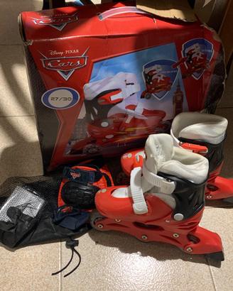Pattini Disney Cars 27/30 con protezioni