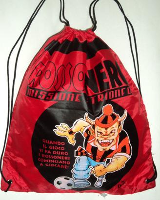 Milan calcio sacca sport zaino tifoso ultras mila