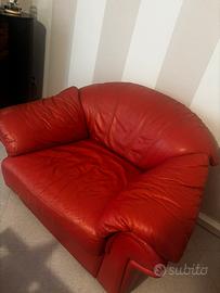 due poltrone in pelle