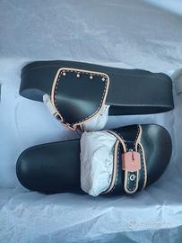 Zoccoli Scholl pescura moon wedge MAI USATI