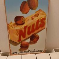 Cartello Metallico Vintage style NUTS