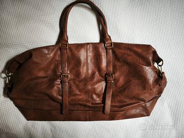 Borsone Vintage similpelle Maxy 65cm – Ideale Viag