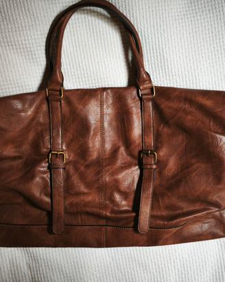 Borsone Vintage similpelle Maxy 65cm – Ideale Viag