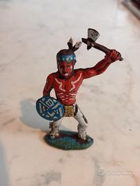 Soldatino cromoplasto landi indiano Sioux lakota