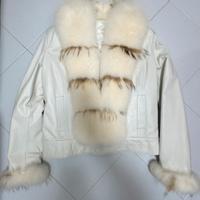 Giacca Bianca in Pelle