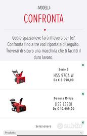 spazzaneve Honda 1380 HSS I