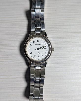 Orologio Emerson Vintage Argento & Bianco – Unisex