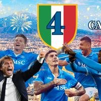 STRISCIONE 5 NAPOLI IN PVC 300X100CM 4 scudetto
