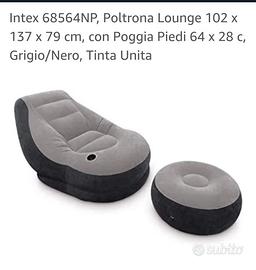 poltrona gonfiabile 