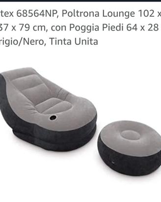 poltrona gonfiabile 
