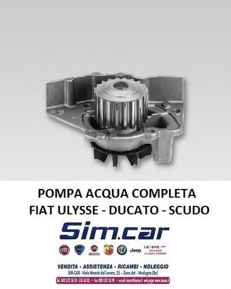 Pompa acqua Fiat Ulysse, Ducato, Scudo