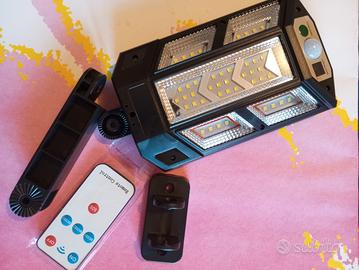 10 pezzi lampione solare con telecomando